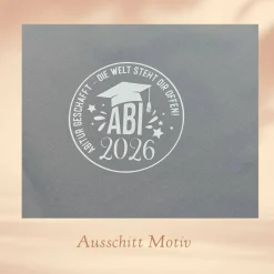 Schultüten|Tapata Design 2026 Abi, Abitur - Schulabschluss Abschlusstüte - Querstreifen weiß