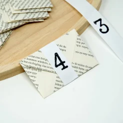 Sale 24 Adventskalender Umschläge Bücherseiten mit Zahlen | DIY Adventskalender Adventskalender