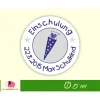 Clearance 15 Aufkleber | Einschulung - Schultüte mit Sternchen - weiß blau - personalisierbar Kinder Einschulung