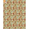 10 Bogen Geschenkpapier Garten der Siebziger, floral & neutral, mit Frühlingsblumen im Retrodesign Geschenkverpackungen