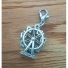 Trachtenschmuck|Trachtenladerl 1 Charivarianhänger/ Trachtenanhänger "Riesenrad", antik-silberfarben