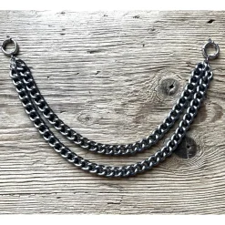 Hot 1 Charivarikette, Charivarirohling,zweireihig, ca. 33 cm, Trachtenschmuck, Herrenschmuck, Trachtenaccessoires Trachtenschmuck