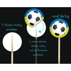 24 Cupcake Deko Aufkleber | Schulkind Sternchen - Tafeloptik - personalisierbar mti eigenem Foto Kinder Dekoration