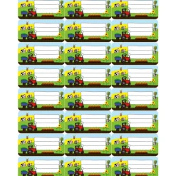 4 er Set  A4 Stundenplan + Lernposter + Heftaufkleber  | Bauernhof Kinder Einschulung
