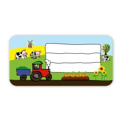 4 er Set  A4 Stundenplan + Lernposter + Heftaufkleber  | Bauernhof Kinder Einschulung