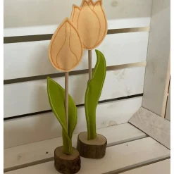Discount 2 er Set FilzTulpen -  schlicht & schön -  Filz - Frühjahrsdekoration - Osterdekoration  - Ostern Frühling