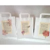 Best 3 er Set Geschenktüten mit alter Buchseite " primavera " Geschenkverpackungen