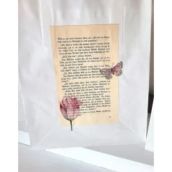 Best 3 er Set Geschenktüten mit alter Buchseite 