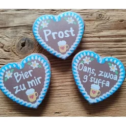 Best 1 Glasmarkierer Maßkrugmarkierer mit Lebkuchenmotiv und Spruch nach Wahl, ca. 57 x 54 mm Accessoires