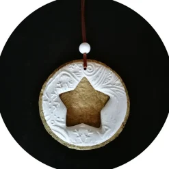 Clearance 3 große Anhänger Weihnachten | weiß rot gold grün | 9,5 cm | Herz Stern Tanne Baumschmuck