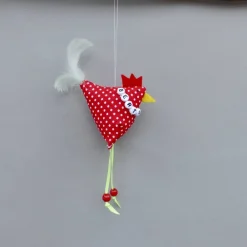 2 Hühner, 1 Hahn und 1 Henne,  mit Namen, individualisierbar, Osterdeko, Stoffhühner Osterdeko