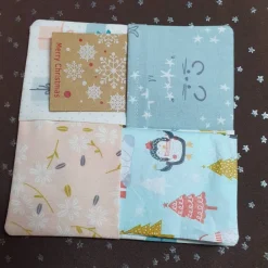 Sale 2 in eins, Weihnachtlicher Untersetzer und originelle Geschenkverpackung in hellen Tönen Geschenkverpackungen