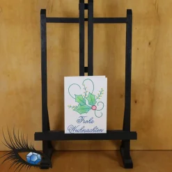Weihnachtskarten|KreativAtelier Saphira ►2021-0190◄ Karte A7 - WEIHNACHTEN + Weihnachtszweig