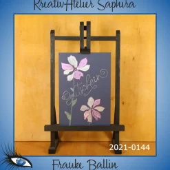 Geschenke|KreativAtelier Saphira ►2021-0144◄ Karte B6 - GUTSCHEIN "Gutschein + Blüten"