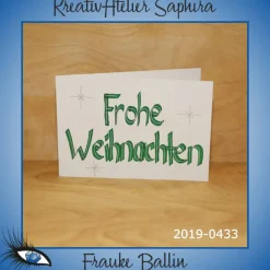 Best ►2019-0433◄ Karte B6 - WEIHNACHTEN Weihnachtskarten
