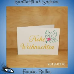 ►2019-0376◄ Karte B6 - WEIHNACHTEN Weihnachtskarten