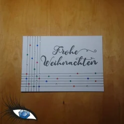 Weihnachtskarten|KreativAtelier Saphira ►2023-0030◄ Karte B6 - WEIHNACHTEN - Frohe Weihnachten