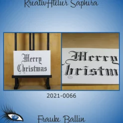 ►2021-0066◄ Karte B6 - WEIHNACHTEN "Merry Christmas" Weihnachtskarten