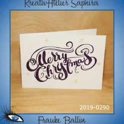 Discount ►2019-0290◄ Karte B6 - WEIHNACHTEN "Merry Christmas" Weihnachtskarten
