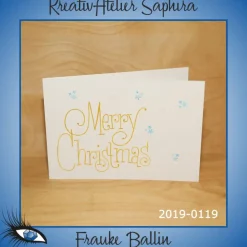 Clearance ►2019-0119◄ Karte B6 - WEIHNACHTEN "Merry Christmas" Weihnachtskarten