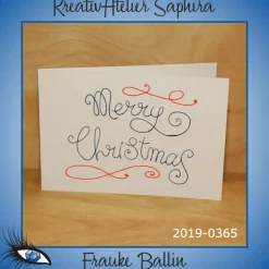 ►2019-0365◄ Karte B6 - WEIHNACHTEN "Merry Christmas" Weihnachtskarten