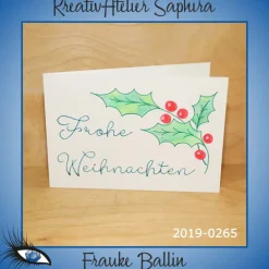 Best ►2019-0265◄ Karte B6 - WEIHNACHTEN "Weihnachtszweig" Weihnachtskarten