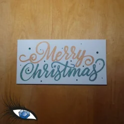 Weihnachtskarten|KreativAtelier Saphira ►2023-0055◄ Karte Din lang - WEIHNACHTEN - Merry Christmas