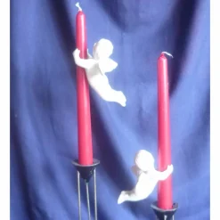 Clearance 2 Kerzenengel für Leuchterkerzen, Engel,Putten,Tischkultur,Hochzeitsdeco Hochzeitskerzen