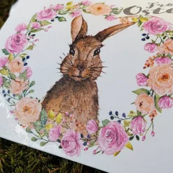Online 3 Kissenschachteln  Ostergeschenk verpacken Hase Blumenkranz Geschenkverpackungen