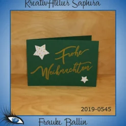 Best [2019-0545] Klappkarte "Merry Christmas / Weihnachten" - handgeschrieben Weihnachtskarten