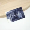 Danksagungskarten|Kreativschmalz 100 kleine Hochzeit Dankeskarte 03 | Nachthimmel Celestial Aquarell Hintergrund | Personalisiert mit Namen und Datum