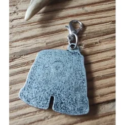 Sale 1 kleiner Charivarianhänger/ Trachtenanhänger "Lederhose", antik-silberfarben Trachtenschmuck