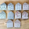 Discount 30 Mini Umschläge Floral mit Briefpapier – Kleine Briefumschläge für Geldgeschenk, Gastgeschenk & Mitbringsel Dekoration