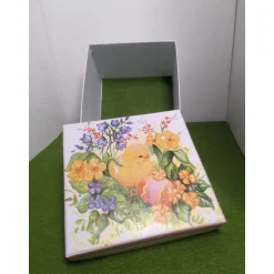 Geschenkverpackungen|Kreatives von Mini Molli " Osterküken Frühlingsgruß ", Geschenkkarton mit Serviettenmotiv