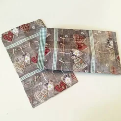 10 Papierbeutel “Country Herz" Adventskalender