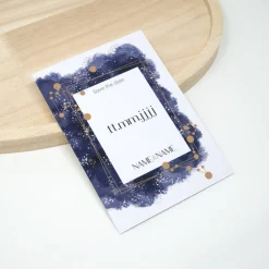 Einladungskarten|Kreativschmalz 50 personalisierte A6 Save the Date Karte Celestial Sternzeichen |  Mitternachtshimmel