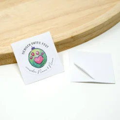 24 personalisierte Weihnachtsaufkleber, Tierpfote | Wunschnamen | Weihnachten Aufkleber | rund, 4 cm Sticker & Aufkleber