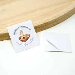 Sticker & Aufkleber|Kreativschmalz 24 personalisierte Weihnachtsaufkleber, Kaffee | Wunschnamen | Weihnachten Aufkleber | rund, 4 cm