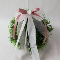 Accessoires|CreativAnita 10 St. Autoschleifen in ALTROSA WEIß oder CREME - Antennenschleifen zur Hochzeit