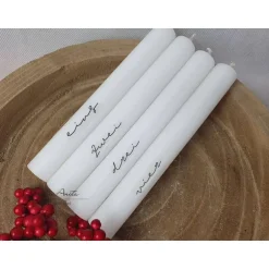 Kerzen & Beleuchtung|CreativAnita 4 Stück Adventskranzkerzen - Stabkerzen eins-zwei-drei-vier