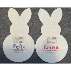 Ostertischdeko|DiyDrei 1 Stück Filzhase Geldgeschenk, etc. personalisierbar
