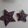 Clearance 2 Sterne Weihnachten 1x klein, 1x groß, Sterne zum Aufhängen, Set 5 Weihnachtsdeko