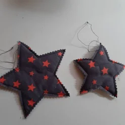 Clearance 2 Sterne Weihnachten 1x klein, 1x groß, Sterne zum Aufhängen, Set 5 Weihnachtsdeko