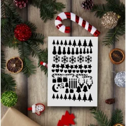 Hot 77 Sticker, Aufkleber Set Weihnachten  Weihnachtsaufkleber, Christbaumkugel, Schriftzug,Namensaufkleber Weihnachtsbaumku Sticker & Aufkleber