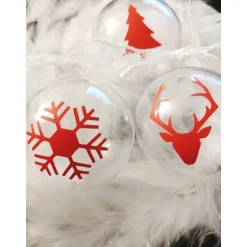 Sticker & Aufkleber|61sekunden 77 Sticker, Aufkleber Set Weihnachten  Weihnachtsaufkleber, Christbaumkugel, Schriftzug,Namensaufkleber Weihnachtsbaumku