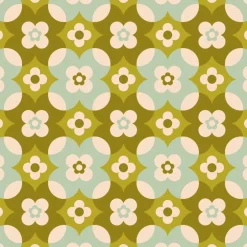 Tischdekoration|Retroliebe 10 Untersetzer für Getränke Erdenblumen, Glasuntersetzer mit Blümchen im Design der 60er Jahre