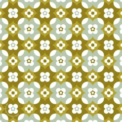 Tischdekoration|Retroliebe 10 Untersetzer für Getränke Erdenblumen, Glasuntersetzer mit Blümchen im Design der 60er Jahre