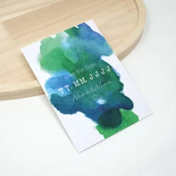 Outlet 50 x A6 personalisierte Save the Date | Aquarell Hochzeitskarte Einladungskarten