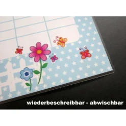 Hot A4 Stundenplan | Frosch blau - personalisierbar, optional wiederbeschreibbar Kinder Stundenplan