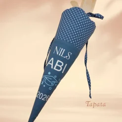 Schultüten|Tapata Design Abi Abschlusstüte Schultüte, Abitur Schultüte -  Abi 2026 blau Dots
